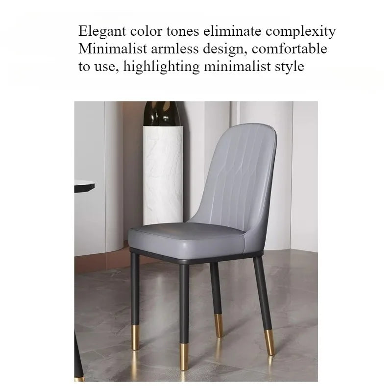 Light luxury dining chair leisure rental house dining table and chair household simple backrest stool hotel restaurant chair