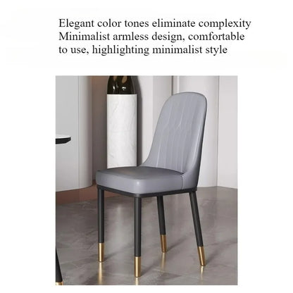 Light luxury dining chair leisure rental house dining table and chair household simple backrest stool hotel restaurant chair