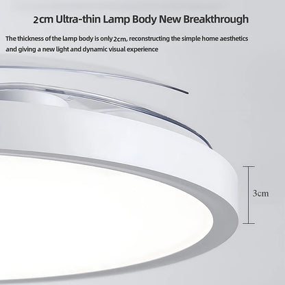 Ultra Thin Ceiling Fan lamps Retractable Fan Blade with Remote Control Fan for Room Bedroom Living Room Led Lighting AC95-260V