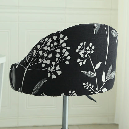 1PC Semi-Circular Universal Wear-Resistant Chair Cover Chair Cover Dust-proof Elastic Restaurant Hotel Dining Chair Cover 의자 커버