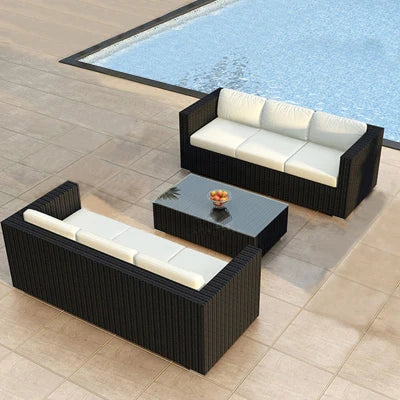 Courtyard sofa, villa, garden terrace, sun protection, waterproof, outdoor leisure rattan weaving corner