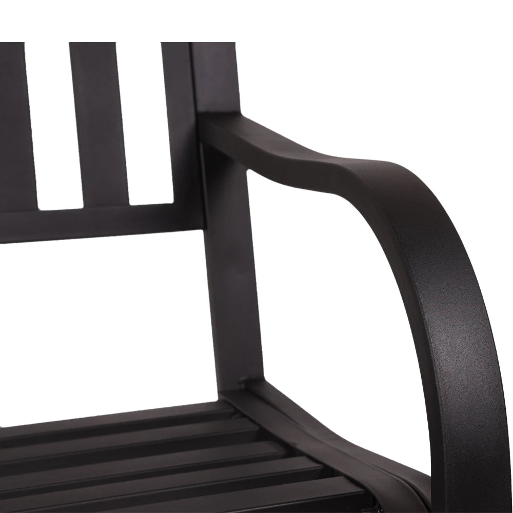 New Trend Backyard Modern Outdoor Bench Outdoor Garden Iron Bench