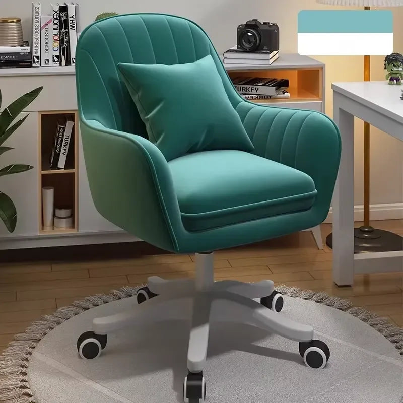 for modern velvet swivel office chair adjustable height ergonomic design elegant desk chair for home office work chair