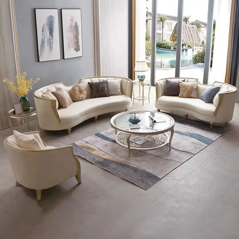 Comfortable Living Room Sofas Lazy Minimalist Leisure Lounge Sofas Italian Synthetic Leather Furniture El Sofá MHSF