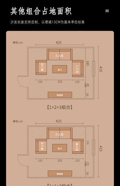 Designer Family Living Room Sofa Genuine Leather Sectional Floor Living Room Sofa Wood Minimalist Muebles Postmodern Furniture