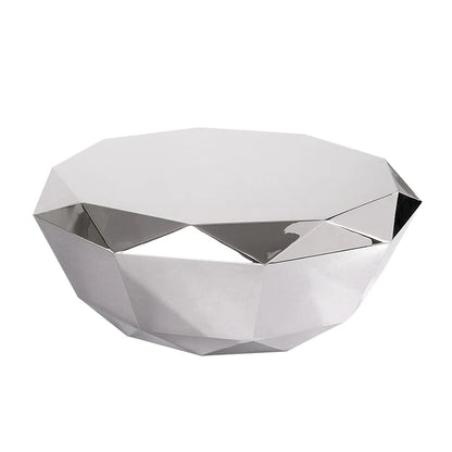 Diamond Shaped Coffee Table, Made of Stainless Steel Material, Suitable for Study Rooms, Bars, Hotels, Restaurants, and Offices
