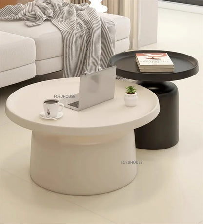 Modern Small Apartment Living Room Table Simple Iron Coffee Tables Creative Bedroom Bedside Table Round Tea Table Combination T