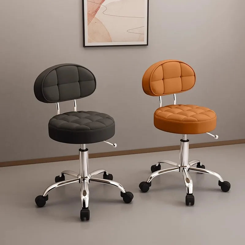 Big work stool hair cutting chair rotating lifting round stool pulley hair salon special beauty stool