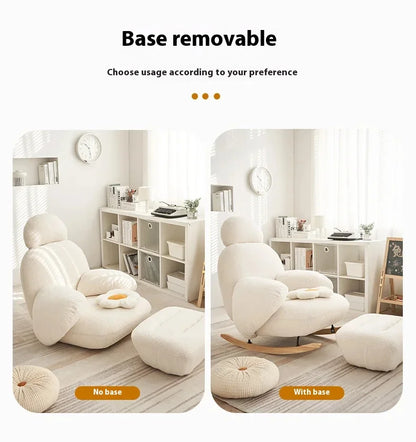 Modern Ergonomic White Chairs Minimalist Living Room Recliner Lounge Chairs Floor Bedroom Articulos Para El Hogar Home Decor