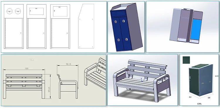 Park Garden Bench Urban Furniture Park Benches Outside Custom Seat Wood Sitting Plastic Wood Outdoor Wooden Bench