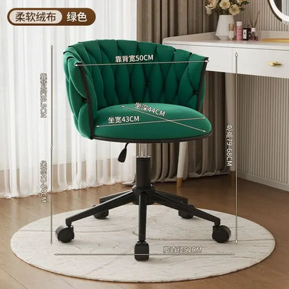 Office Chair, Swivel Desk Chair , Stylish Seating for Home Office, Vanity & Modern Glam Workspace Decor