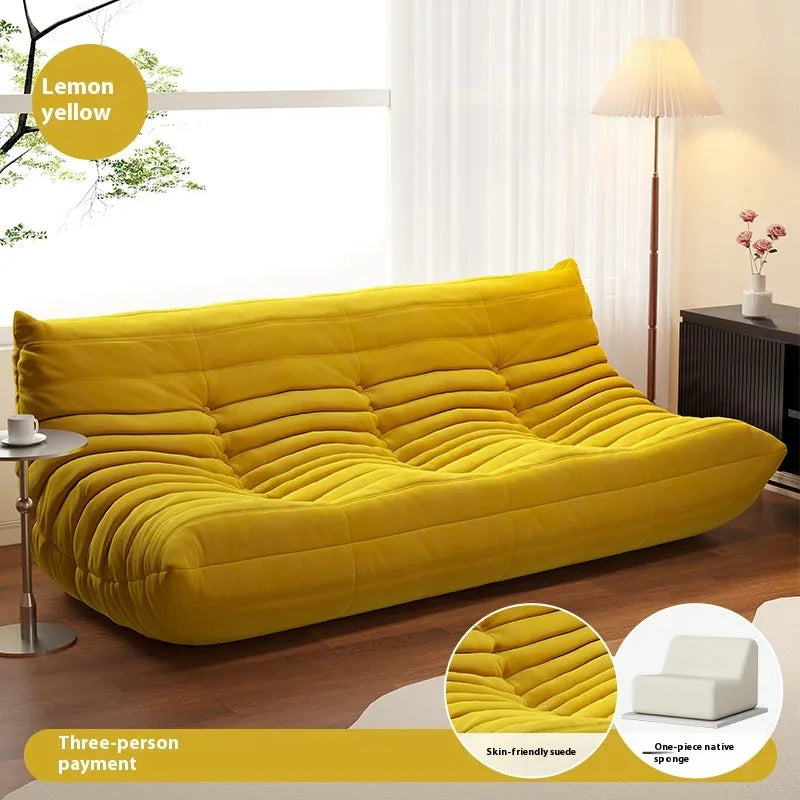 Modern Double Lazy Sofa Living Room Minimalist Relaxing Recliner Sofa Puff Comfortable Salas Y Sofas Muebles Rooam Decor