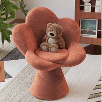 Creative Petals Vanity Stool Creamy Makeup Chair for Girl Modern Nail Salon Seat with Backrest Girly Aesthetic Bedroom Furniture