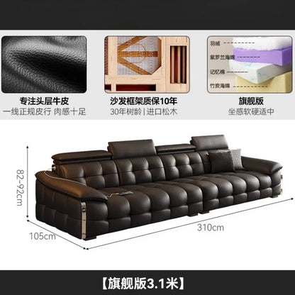 Modern Luxury Lawrence Sofa Leather Living Room Sofas Couch Armchair Home Furniture Leisure Sofa Armchairs Chaise Lounges