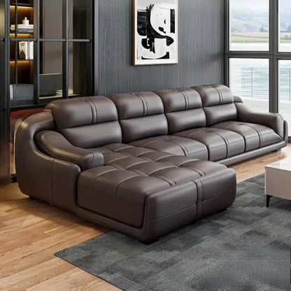 Apartment Design Large Sofas Brown Wood Armrest Designer Modern Nordic Sofas Full Set Luxury Bedroom Muebles Trendy Furniture
