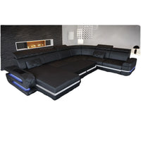 High Quality U Shape Leather Sofa Set Modern Sofa Set Furniture Living Room