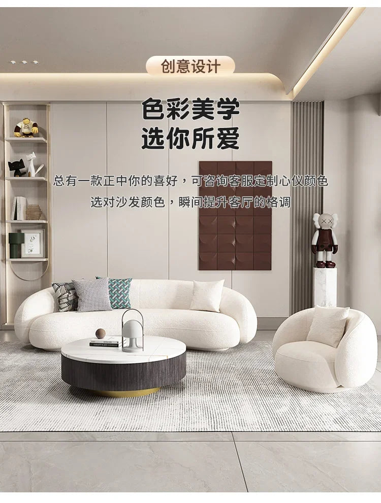 Minimalist Nordic Living Room Sofas Leather Recliner Designer Modern Sofas Luxury Lounge Balcony Cheap Divano Home Furniture