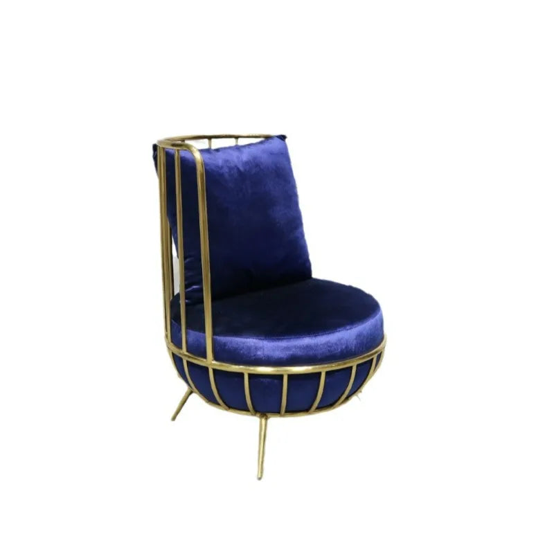 Light Luxury Sofa Chair Club Negotiation Chair Household Small Apartment Living Room Balcony Leisure Chair Waterfall Single Sofa