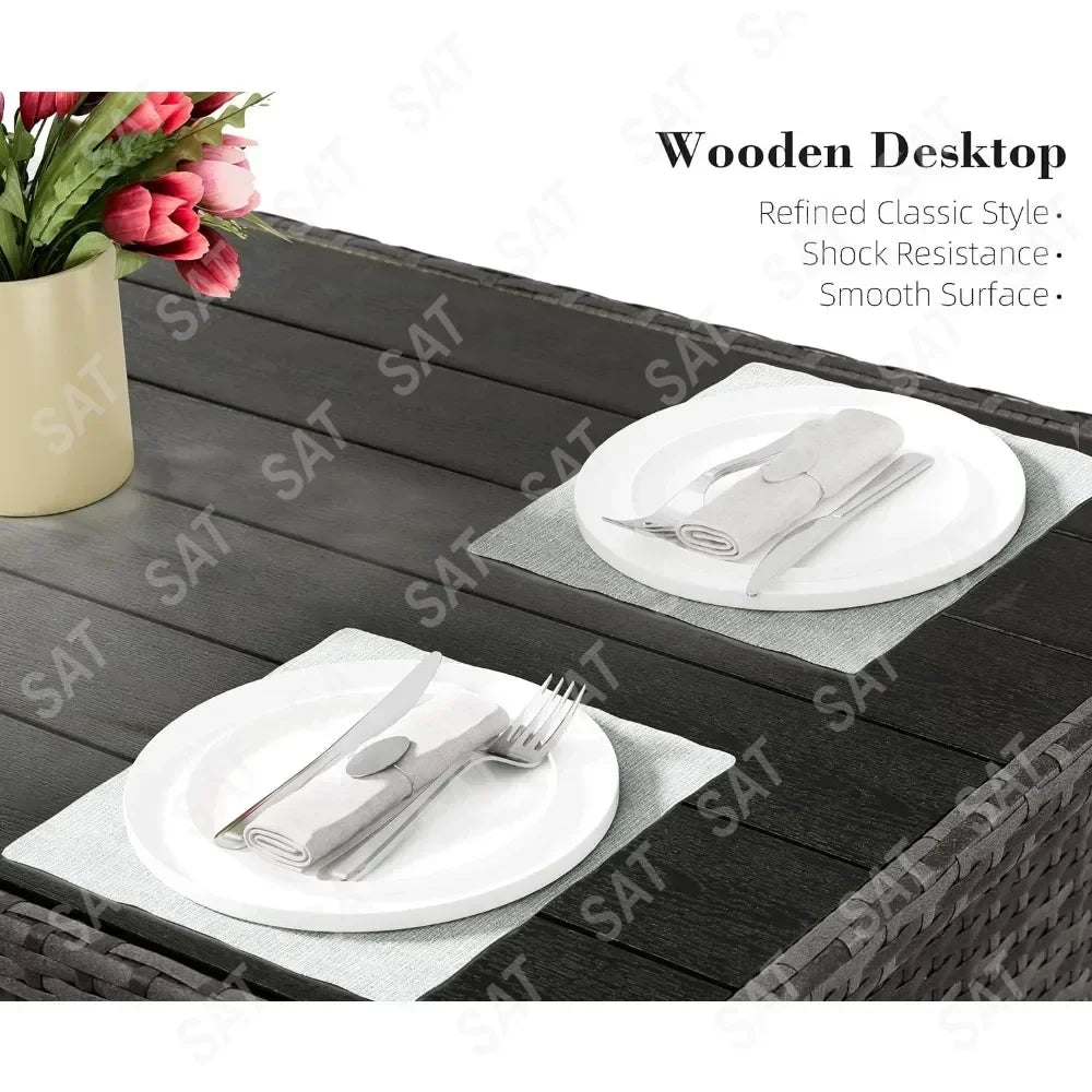 Furniture Set, Outdoor Furniture Patio Sectional Sofa, All Weather PE Rattan Outdoor set with Cushions and Table