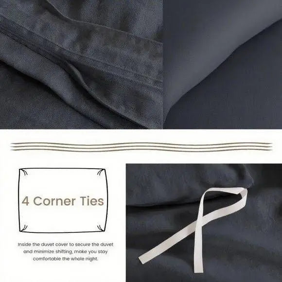 Serta Simply Clean Pleated Duvet Cover King Size, 3-Piece Set with 2 Pillow Shams, Wrinkle-Resistant, Easy Care, Hotel Luxury Be