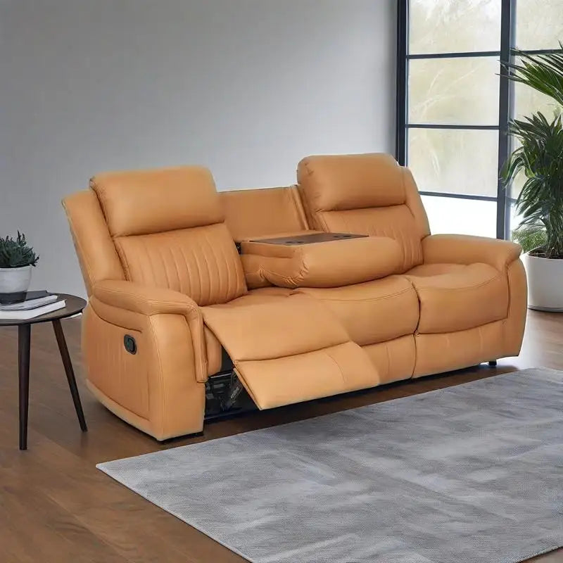 Couch Lounge Suite Set for Living Room Wholesale Leather Extendable  Loveseat Couple 3 Seat Manual Recliner Sofa
