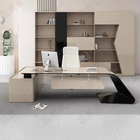 Luxury European Office Desk Wooden Study Computer Gaming Standing Office Desk Bedroom Conference Design Ufficio Home Furniture
