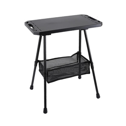 Folding Table for Camping Height Adjustable Outdoor Portable Lightweight with Carry Bag Two-Sides Hanging Cookware Hiking Picnic
