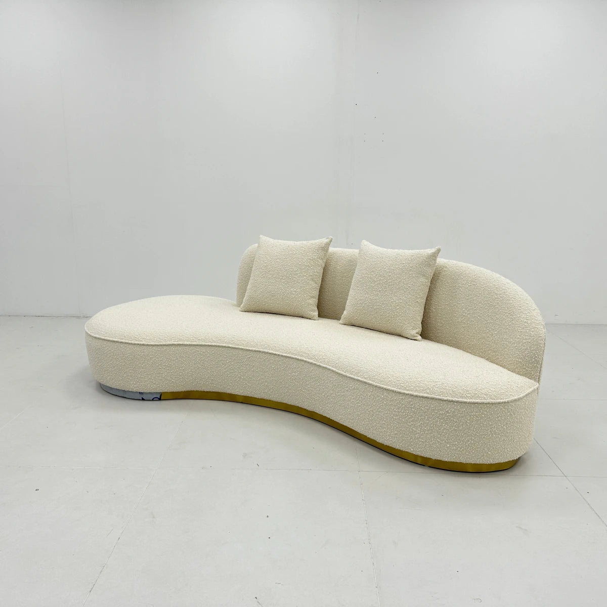 Modern Indoor Home Fabric Sofa Set For Living Room Sponge Filled Sofa Set With Stainless-steel Frame