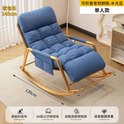 Recliner Rocking Chair Sitting and Sleeping Dual-purpose  Lunch Break Chair Balcony Home Leisure Lazy Sofa Chair Ergonomic