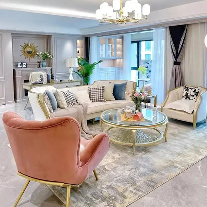LJY Memory Italian Living Room Sofas Designer Gold Luxury Floor Sofa Living Room Bean Corner Banken Woonkamer Furniture For Home