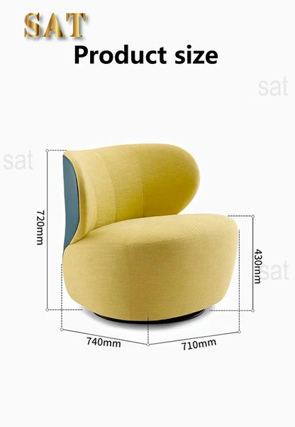 -Customized Velvet Fabric Lounge Sofa Chair Modern Ergonomic Accent Leisure Living Room Chairs
