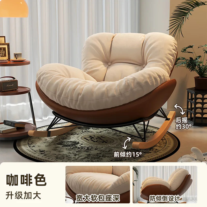 Unique Arm Chairs Rocking Lounge Salon Bedroom Lazy Relax Modern Reading Living Room Chairs Lounge Fauteuil Trendy Furniture