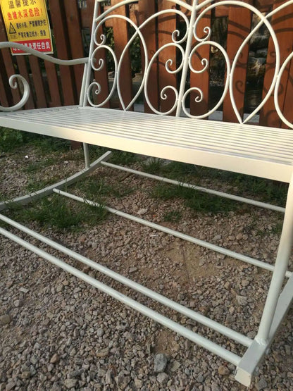 Foreign trade tail order clearance picking up leaks European backrest double chair outdoor courtyard leisure balcony bench park