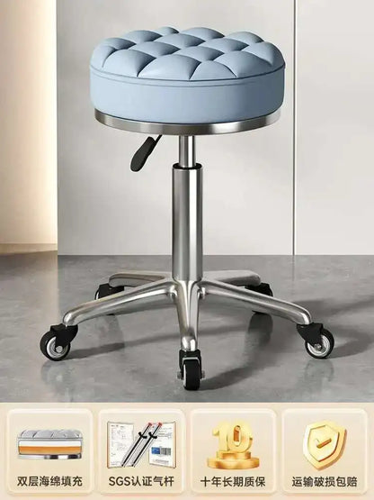 Beauty Chair Specifically Designed for Beauty Salon Adjustable Rotating Pulley Hair Salon Round Stool Tabouret A Roulette 원형의자