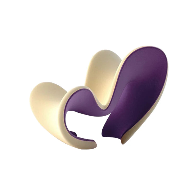 Nordic creative love FRP living room recliner model room special-shaped fabric single chair leisure chair