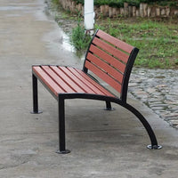 Customized Outdoor Aluminum Park Benches Patio Bench Seat Plastic Wood Long Urben Furniture for Public Area