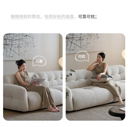 French Cream Style Sofa Modern Simple Living Room Comfortable Trendy Sofas Romantic High Quality Luxury Divano Home Furniture