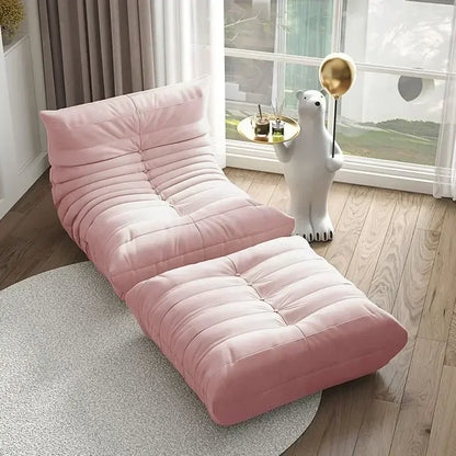 Single Seated Foam Sofa Armless Floor Sofa Lazy Couch Living Room Bedroom Balcony Leisure Chair Reading Chair Fireside Chair