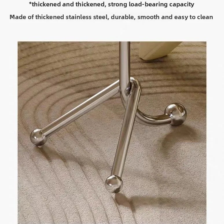 Nordic Designer Medieval Stainless Steel Light Luxury Minimalist Living Room Reception Leisure Single Chair Special-shaped Chair
