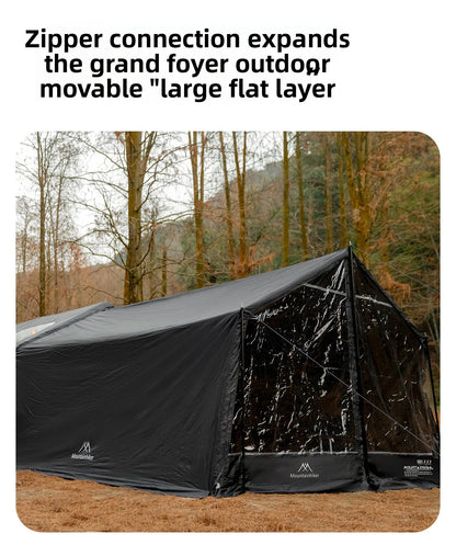 Mountainhiker 13.6㎡ Large Inflatable Tent Outdoor Camping 8-10 Person Tent Rainproof Family Awning Beach Quick Open Fishing Park