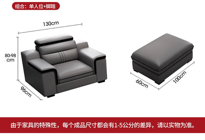 Genuine Leather Modern Sofas Luxury Classic Bedrooms Cinema Sofas Comfortable Straight Muebles Para El Hogar Home Accessories