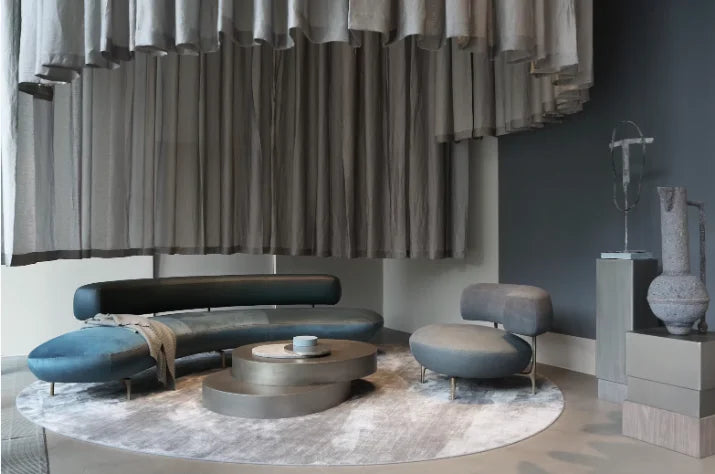 Stainless steel coffee table hotel decoration living room villa central table