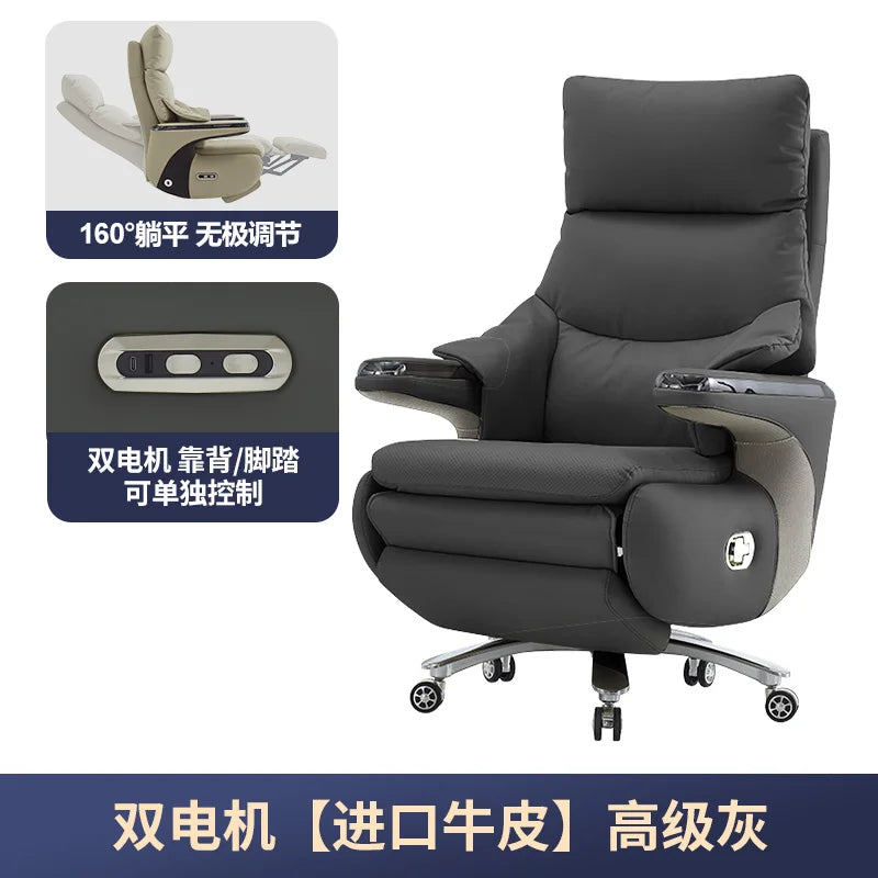 Swivel Beige Office Chair Reclining Adjustable Designer Relaxing Office Chairs Comfortable Wheels Gaming Stuhl Home Furniture