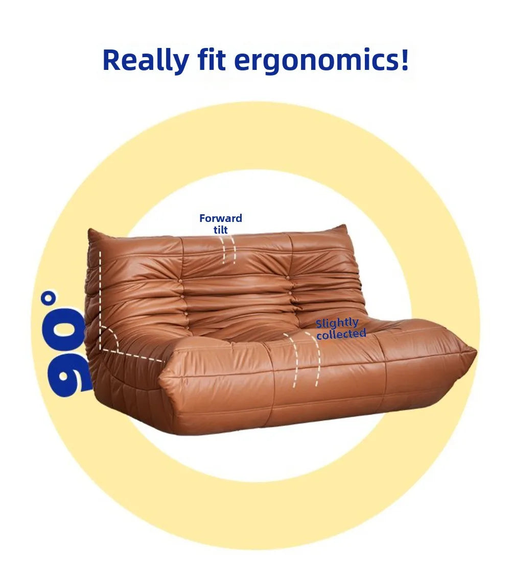 Caterpillar sofa three-person togo full sponge high rebound Internet celebrity living room leisure area sofa famous small sofa