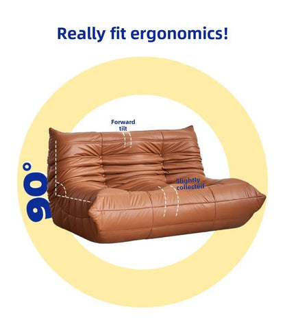 Caterpillar sofa three-person togo full sponge high rebound Internet celebrity living room leisure area sofa famous small sofa