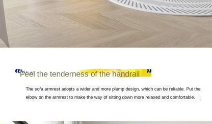 Casual Fabric Single Sofa Nordic Simple Living Room Furniture with Armrest and Backrest Lounge Chair Modern Light Luxury Balcony