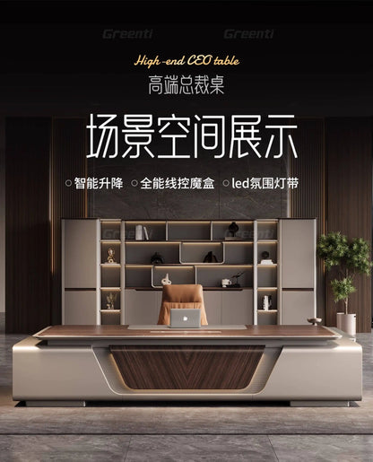 Multi-functional design Boss CEO Desk High end modern luxury Computer desk office table escritorios de computadora furniture
