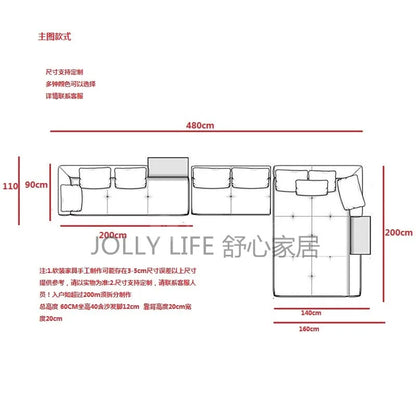 Designer Luxury Living Room Sofas Italian Minimalist Comfortable Reclining Sofa Relaxing Corner Woonkamer Banken Furnitures