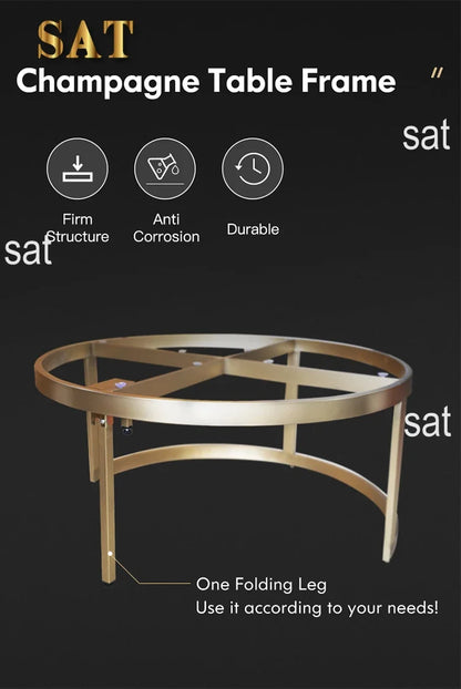 #Luxury Furniture Marble Top Gold Stainless Steel Frame Sectional Glass Round Coffee Table