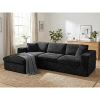 105 Boneless Couches for Living Room, Sectional Couches Modular Sofa with L-Shaped Chaise, Memory Foam Comfy Cloud Cou
